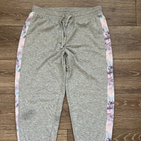 SPLENDID Purple Gray Tie Dye Jogger Jersey Lounge Pants Size Medium - Picture 1 of 10